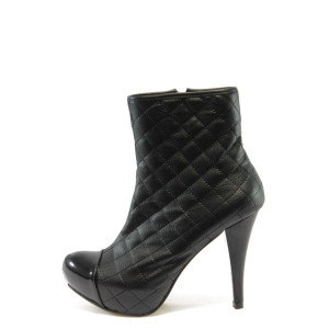 Дамски боти черни с висок ток МИ 93005 черниKP