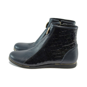 Дамски боти равни сини МИ 805 синиKP