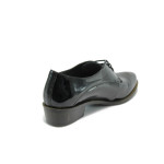 Анатомични дамски обувки лачени черни ГА 790-25 черна кожа-лакKP