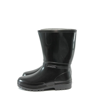 Черни юношески апрески, pvc материя - всекидневни обувки за есента и зимата N 10009394