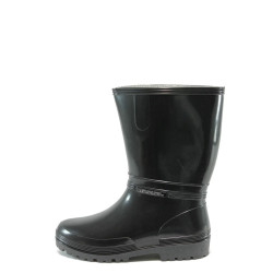 Черни юношески апрески, pvc материя - всекидневни обувки за есента и зимата N 10009394