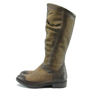 Дамски ботуши кафяви ИО 1418 кафявKP