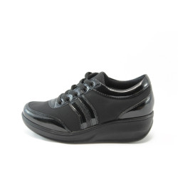 Спортни дамски обувки на платформа черни Jump 7802 черноKP