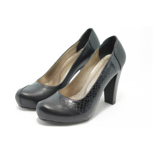 Дамски обувки черни на висок ток МИ 26 черноKP