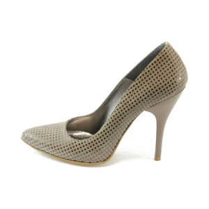 Дамски елегантни обувки на висок ток ЕО 25002 бежовоKP