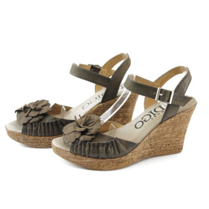 Дамски сандали кафяви на платформа ИО 1384 кафеKP