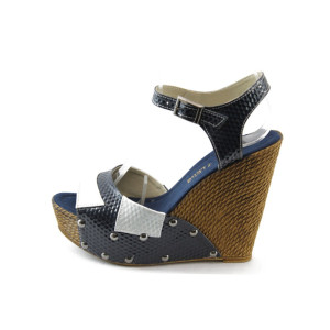 Дамски сандали сини с платформа МИ 50-1949 синиKP