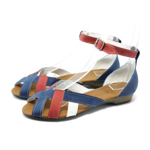 Дамски сандали равни МИ 211 синяKP