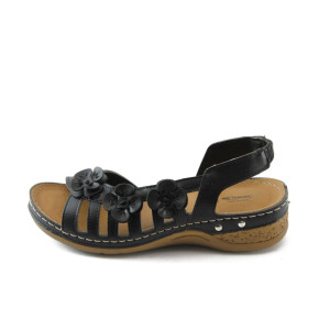 Анатомични дамски сандали черни Jump 5038 черниKP