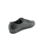 Черни дамски обувки спортни НЛ 132 кожа-лакKP