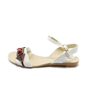 Дамски сандали бели равни МИ 03 белиKP