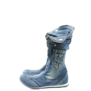 Сини дамски ботуши летни МИ 045 синиKP