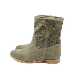 Летни дамски боти бежови ГО 0318-Л бежовиKP