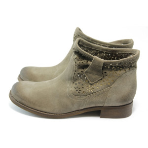 Летни дамски боти сиви ГО 0413 таупеKP