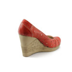 Дамски обувки червени с платформа НЛ 140-14287 червениKP