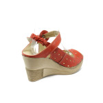 Дамски сандали червени с платформа НЛ 142-14287 червениKP