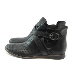 Летни дамски боти черни ГО 0421 черниKP