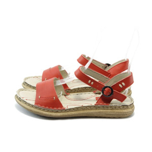 Анатомични дамски сандали червени МЙ 24185 червениKP