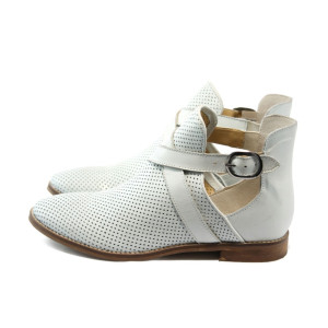 Летни дамски боти бели ГО 0421 айсKP