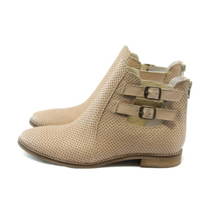Летни дамски боти бежови ГО 0321-1 какиKP