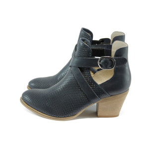 Летни дамски боти сини ГО 0309 т.синьоKP