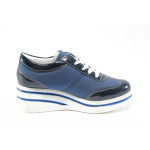 Сини дамски обувки с платформа МИ 206 синиKP