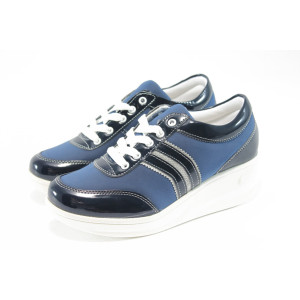 Дамски обувки сини с платформа МИ 215 синиKP