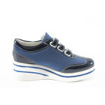 Сини дамски обувки с платформа МИ 211 синиKP
