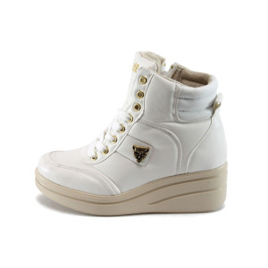 Дамски боти бели спортни с платформа МИ 404 белиKP