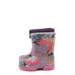Лилави гумени детски ботушки, pvc материя - всекидневни обувки за есента и зимата N 10009385