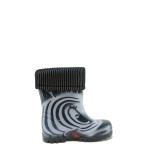 Сиви гумени детски ботушки, pvc материя - всекидневни обувки за есента и зимата N 10009384