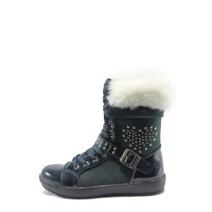 Детски сини ботуши с хастар БР 5149 синKP