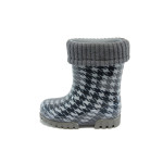 Черни гумени детски ботушки, pvc материя - всекидневни обувки за есента и зимата N 10009413