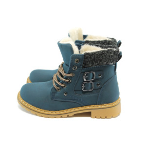 Топли сини детски боти с грайфер РС 64 синKP