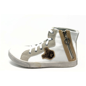 Детски бели кецове с връзки РЛ 12231 бялKP