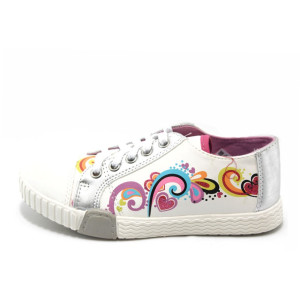 Детски полу-кецове бели РЛ 11085KP