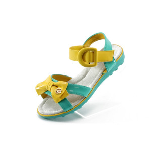 Анатомични детски сандали в зелен и жълт цвят КА 242 зелено/жълто 32/37KP