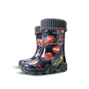 Бебешки ботушки гумени с топли чорапи DEMAR