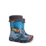 Сини гумени детски ботушки, pvc материя - всекидневни обувки за есента и зимата N 10009383