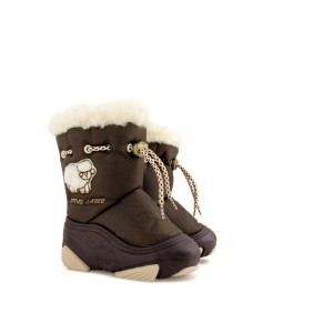 Детски апрески кафяви с топъл хастар от вълна DEMAR 4015-B кафеKP