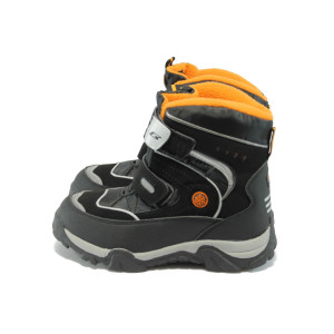 Детски топли апрески БР 5169 черен-оранж 31/35KP