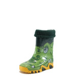 Зелени гумени детски ботушки, pvc материя - всекидневни обувки за есента и зимата N 10009381
