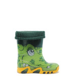 Зелени гумени детски ботушки, pvc материя - всекидневни обувки за есента и зимата N 10009391