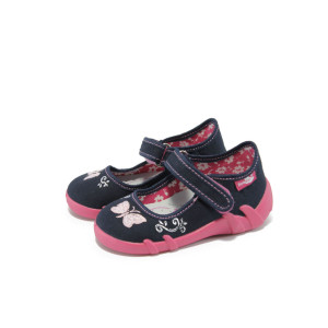 Удобни бебешки пантофи МА 13-139 т.син пеперуда 19/25KP