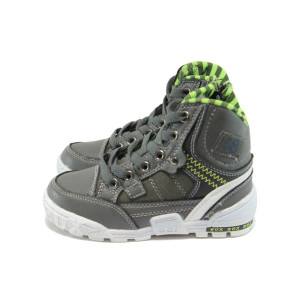 Високи черни детски кецове МА 6326 черен-зелен 25/30KP