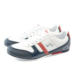 Мъжки спортни бели обувки Jump 9872 бялKP