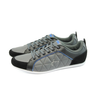 Мъжки спортни обувки тип кец в сиво и черно Jump 9876 сивиKP