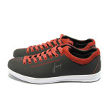 Спортни юношески обувки в черно и червено Jump 4791 черно-червеноKP