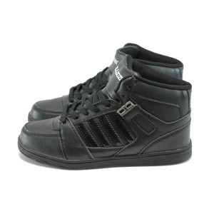 Юношески черни кецове БР 5125 черни юнKP