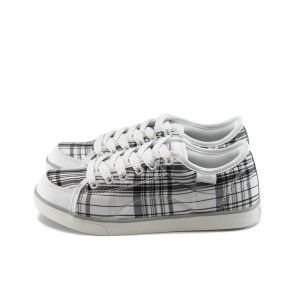 Полукецове дамски в бяло и черно БР square бяло-черноKP